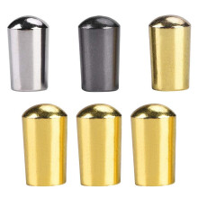 6Pcs Guitar Tip, 3 Way Toggle Knob Tip Cap Copper Silver + Gun-Black + Gold & Gold