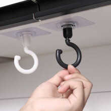(Grey, 8.5*8.5*7.5cm) 4pcs Ceiling Rotary Hook Ceiling Backhook Special Perforation-free Non-marking Roof Wall Ceiling Strong Hanging Door Hook