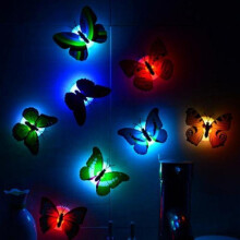 20pcs Color Changing Cute Butterfly LED Night Light Home Room Desk Wall Decor