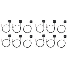 12Pc Momentary Momentary Push Button Off 12V 24V Surface Mount Button Durable Easy Install