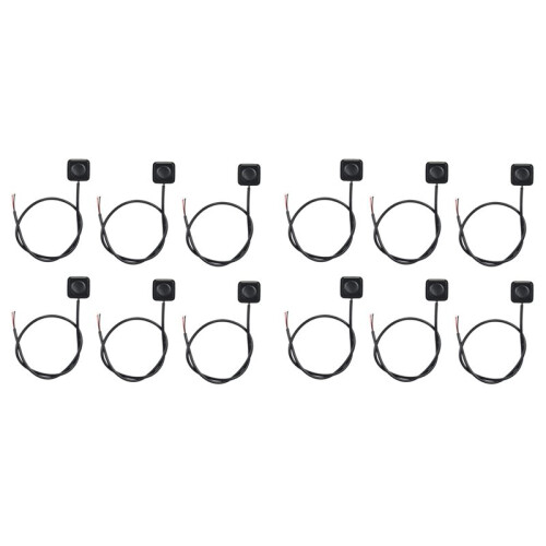 12Pc Momentary  Momentary Push Button  Off  12V 24V Surface Mount  Button  Durable Easy Install