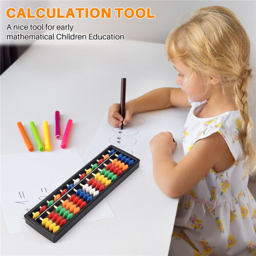 Portable Plastic Abacus Arithmetic Abacus calculation tool 2