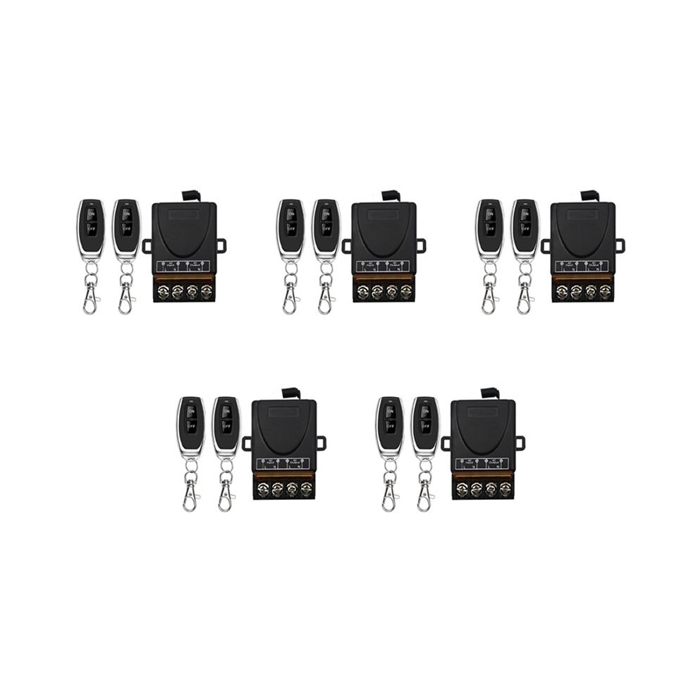 5X Ac220v 30A 1Ch 433Mhz Wireless Remote Control Rf Relay Receiver + /Off For Electric Appliance Lamp 6032834456382