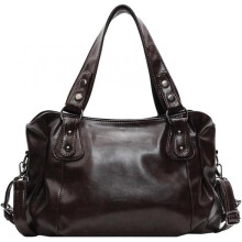(Dunkelbraun) Coolives Women's Hobo Shoulder Bag Large Capacity PU Leather Tote Bag Crossbody Shopper Purse for Work Commute Dark Brown