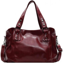 (Rot) Coolives Women's Hobo Shoulder Bag Large Capacity PU Leather Tote Bag Crossbody Shopper Purse for Work Commute Dark Brown