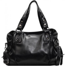 (Schwarz) Coolives Women's Hobo Shoulder Bag Large Capacity PU Leather Tote Bag Crossbody Shopper Purse for Work Commute Dark Brown