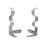 (Silver, 3PCS) 2PCS Double Center Support Curtain Rod Drapery Pole Bracket Into Window Frame 6