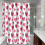 Valentine's Day Shower Curtain Red Rose Heart Polyester 1