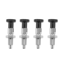 4X M10 Stainless Steel Self Locking Index Plunger Pin with Self Locking Function for Dividing for Position Locating