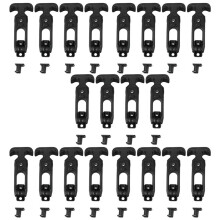 20Pcs T-Handle Rubber Flexible Draw Latches Fit for Toolbox /Cooler/ Cart/Farm Machinery T-Toolbox Lock