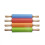 (red) Non-stick Silicone Rolling Pin Cake Dough Roller Pizza Pasta Baking Kitchen Tool 8