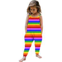 Girls Floral Sleeveless Jumpsuit Romper 4T