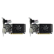 2X GT210 1GB DDR3 64Bit Card PCIE 2.0 40nm GPU -Compatible+VGA+DVI Desktop Video Card