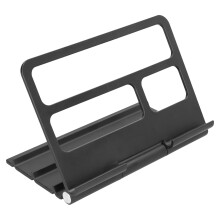 Bærbar dokumentholder, foldbar stativ med sideklips til sikker læsning, robust skrivestativ til justering i flere vinkler på dit skrivebord eller