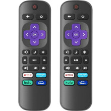 Infrarød fjernbetjening kompatibel med Roku TV, universalfjernbetjening uden programmering med TV-tænd/sluk-knap, reservefjernbetjening til TCL