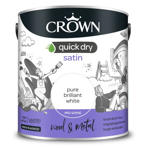 Crown 2.5L - Quick Dry Satin Pure Brilliant White
