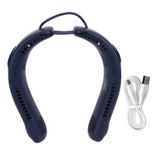 Ventilador portátil de alívio instantâneo para o pescoço com fluxo de ar de 360 graus, tecnologia de resfriamento sem lâminas e alimentado por