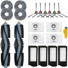 Kit de peças de reposição para aspirador robô Ecovacs Deebot X1Series, escova principal e escova lateral compatíveis com Deebot X1e, Omni,