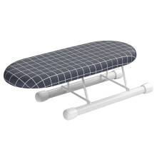 Tapis de repassage multifonctionnel avec pieds pliables, mini table Ă repasser portable pour la maison et les voyages, cadre en acier stable avec