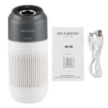 Purificatore d'aria ad alta efficienza, purificatore d'aria HEPA per la casa, sensore di qualità dell'aria, filtrazione elettrostatica, rilevamento