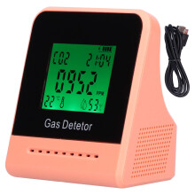Higrotermograf de interior cu monitor CO2 cu afișaj LCD, dispozitiv de testare a calității aerului pentru măsurarea umidității și temperaturii