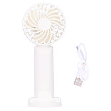 Ventilador USB recarregável, ventilador de mesa dobrável com base removível para estabilidade e design aerodinâmico, mini ventilador portátil