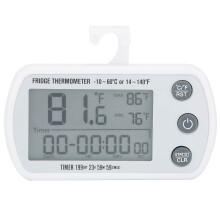 Freshness Sentinel, IPX3 Vandtæt Digitalt Køleskabstermometer, Registrerer Maks./Min. Temperaturer For At Sikre Sikker Opbevaring Af Madvarer