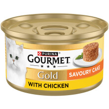 GOURMET Gold Savoury Cake Chicken Wet Cat Food 85g (Pack of 12)