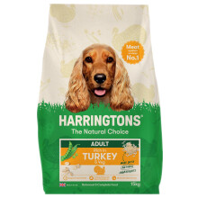 Harringtons Complete Dry Adult Dog Food Turkey & Veg 15kg - Made with All Natura