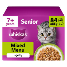 WHISKAS Adult Wet Cat Food in Jelly 84x85g Mixed Menu