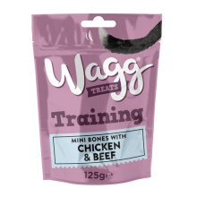 Wagg training beef, and chicken dog treats 125g (pack of 7) - Oven baked (package may vary)