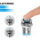 10PCS 12mm Latching Push Button  High Round Cap, Waterproof Metal Push Button  with 12V/24V  Light 7