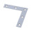 Angle Plate Corner Brace Flat L Shape Repair Bracket 80mm x 80mm 3