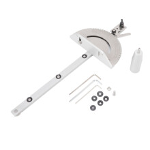 Guide d'onglet en acier inoxydable pour coupes transversales précises, accessoire universel pour scie circulaire, poignée stable, construction