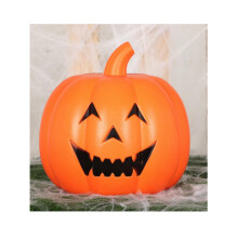 Life-size plastic luminous pumpkin 32 cm Unique model