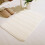 Memory Foam Bath Mat White 19.69 x 35.43 Inch 1