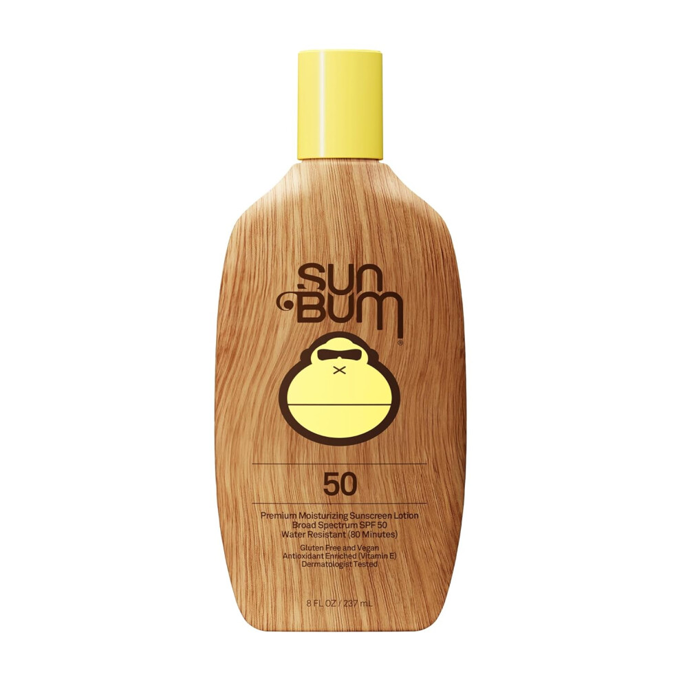 Sun Bum Original Spf 50 Sunscreen Body Lotion - Broad Spectrum Moisturizing Sunscreen With Vitamin E - Hawaii 104 Act Compliant - 8 Oz