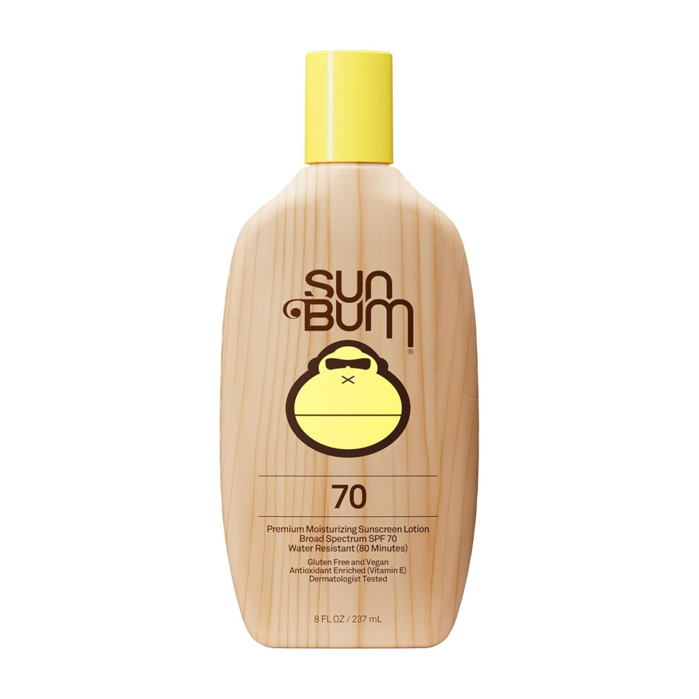 Sun Bum Original Spf 70 Sunscreen Body Lotion - Broad Spectrum Moisturizing Sunscreen With Vitamin E - Hawaii 104 Act Compliant - 8 Oz