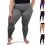Women's opaque compression leggings gray medium 20-30mmHg 1