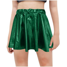 Girls' skirt for toddler party, multicolored green, size