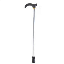 (Silver) Adjustable Walking Stick 2 Section Stable Anti-Skid Crutch Old Man Hiking Cane Hiking Stick Crutch Elderly Metal Walking Stick