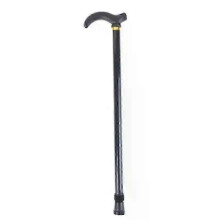 (Black) Adjustable Walking Stick 2 Section Stable Anti-Skid Crutch Old Man Hiking Cane Hiking Stick Crutch Elderly Metal Walking Stick