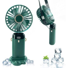 Tragbarer Handventilator, 3000 mAh (7 bis 12 Stunden Betriebsdauer), wiederaufladbarer Handventilator, einstellbare Drehrichtung