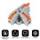 30Pcs Compact Wire Conductor Connector, T-Shape Lever Nut Wire Connector, Quick Splitter 3 Way Electrical Connectors 7