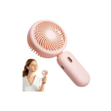 Faltbarer Handventilator, kleiner tragbarer Ventilator, persönlicher faltbarer Handventilator mit starkem Luftstrom, 3 Geschwindigkeitsstufen,