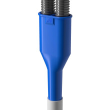 (Blue) Auto Silicone Hoses Universal Dual Drain Hose Connector for Washing Machines and Dishwashers, 2-to-1 Durable Plastic Adaptor