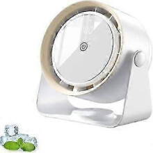 (Apricot white charging model) Libiyi Cooling Ace, Coldeez Cooling Ace, Desktop Wall Mounted Bladeless Fan