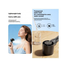 -Handventilator, Tragbar, zum Umhängen, Luftbefeuchter, Wassernebel-Handventilator, Kleiner Persönlicher Ventilator für Den Außenbereich C