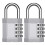 (Silver) 2 Pcs of Digital Combination Padlocks 1