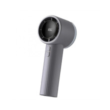 Tragbarer Handventilator mit Turbo-Funktion, Wiederaufladbar, Leistungsstarker -Handventilator mit Taschenlampe, Digitalanzeige, für Unterwegs/zu